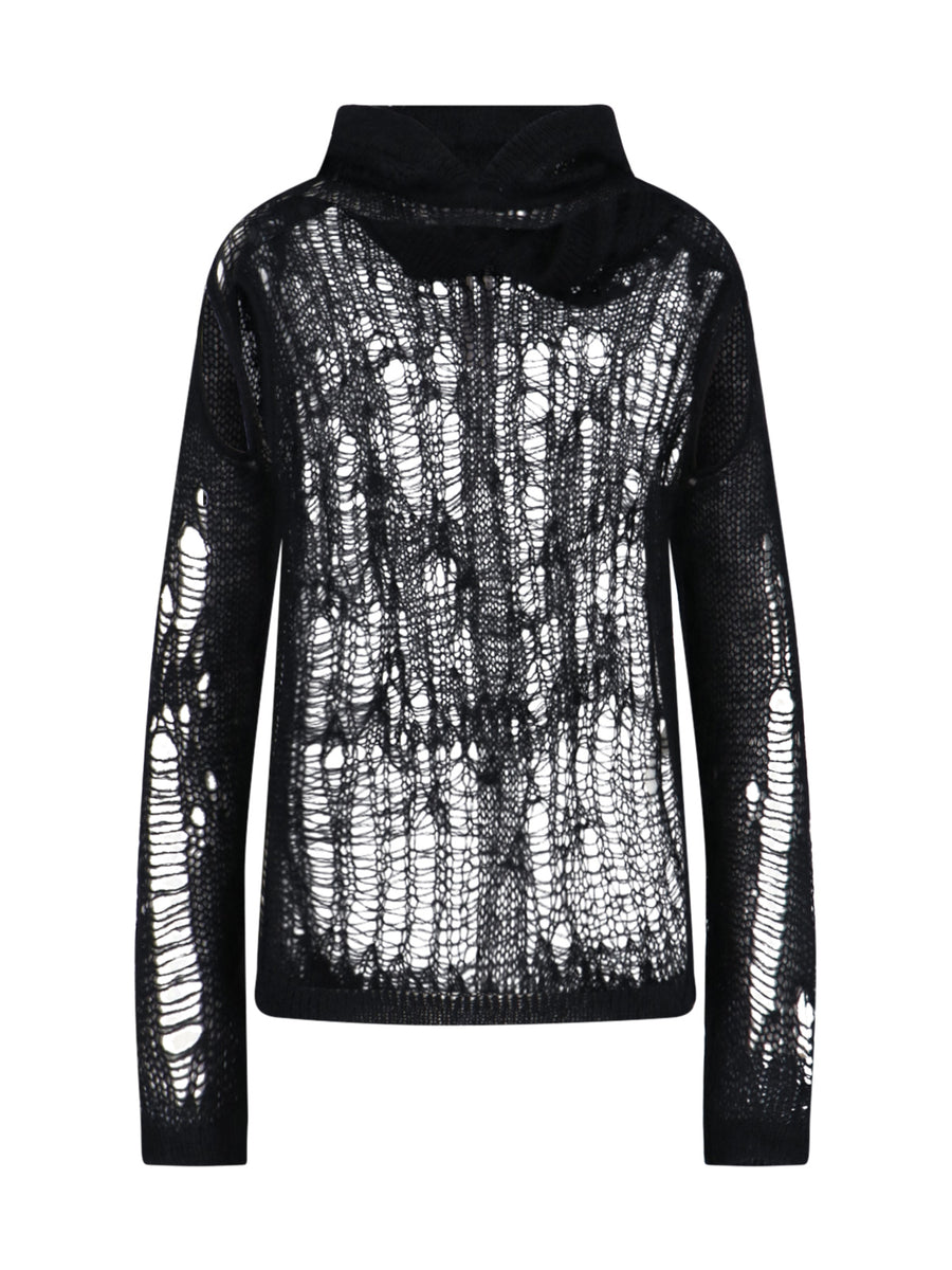 Rick Owens Knetmh 50% Nylon sweater in black