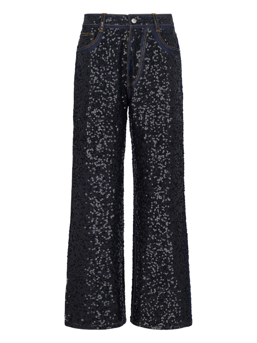 Parosh 97% Cotton jeans in black