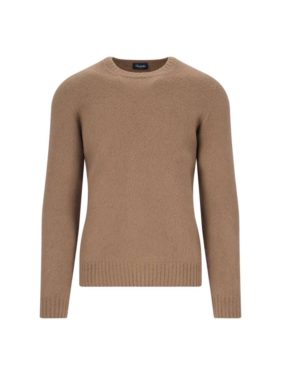 Drumohr 100% Lambswool sweater in brown