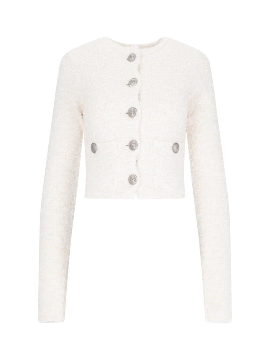 Balenciaga 73% Cotton cardigan in white