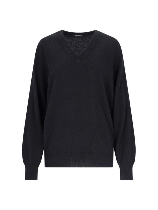 Canessa 100% Cashmere sweater in black