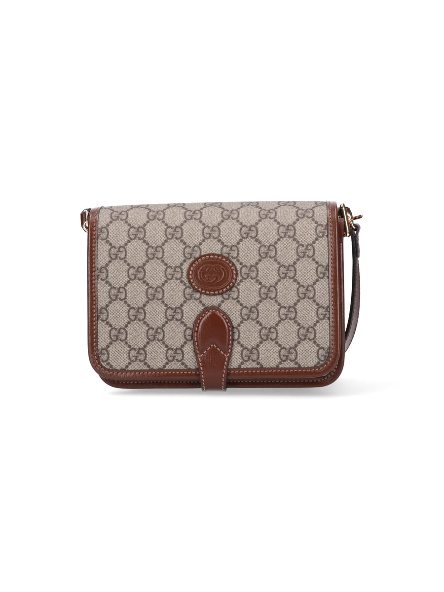Gucci Fabric: 60% Polyurethane shoulder bag in beige
