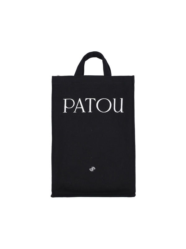 Patou 100% Organic Cotton tote bag in black