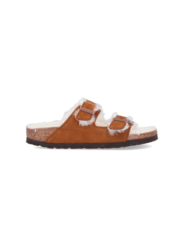 Birkenstock Suede Leather sandal in brown