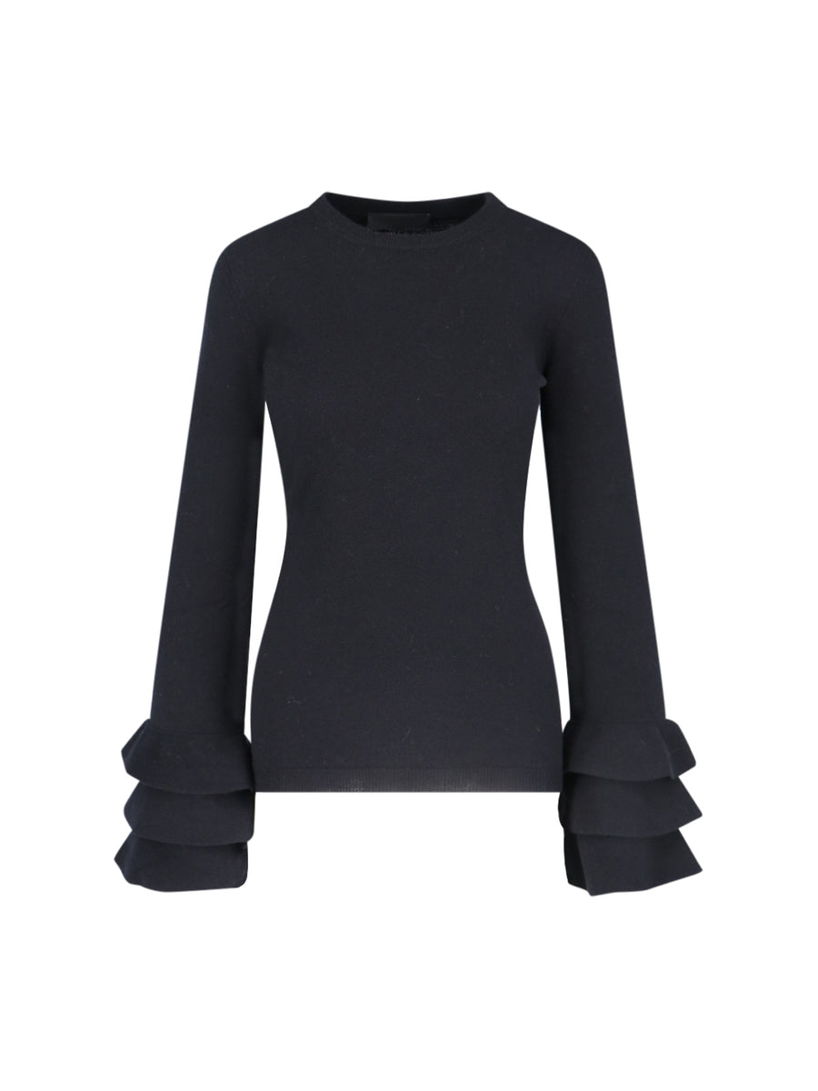 Valentino 83% Viscose sweater in black