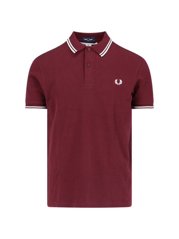Comme des Garçons 100% Cotton polo in burgundy