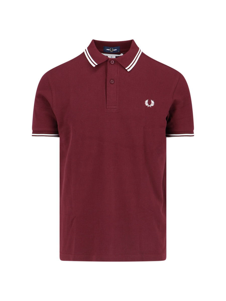 Comme des Garçons 100% Cotton polo in burgundy
