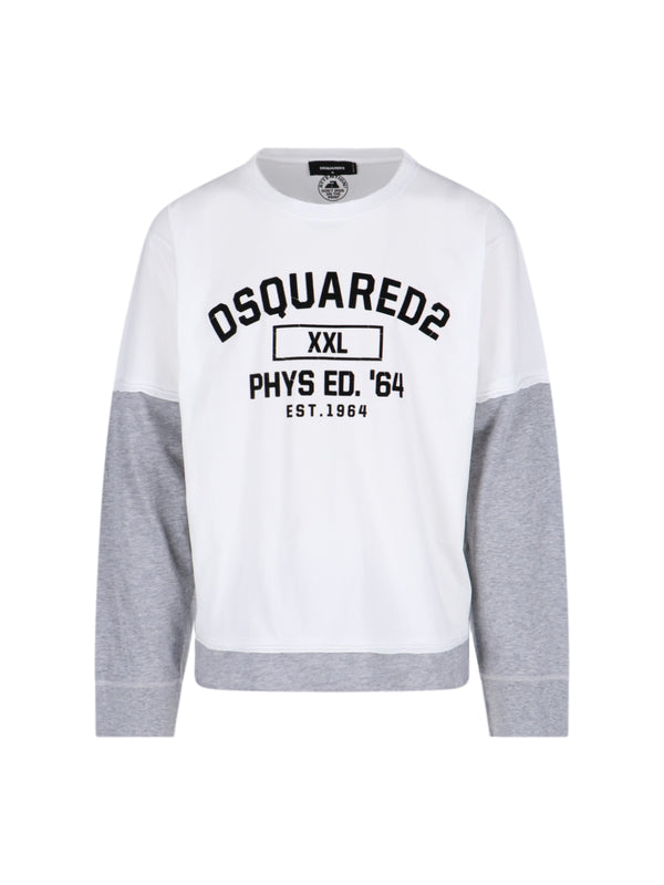 Dsquared2 100% Cotton (body) sweatshirt in white