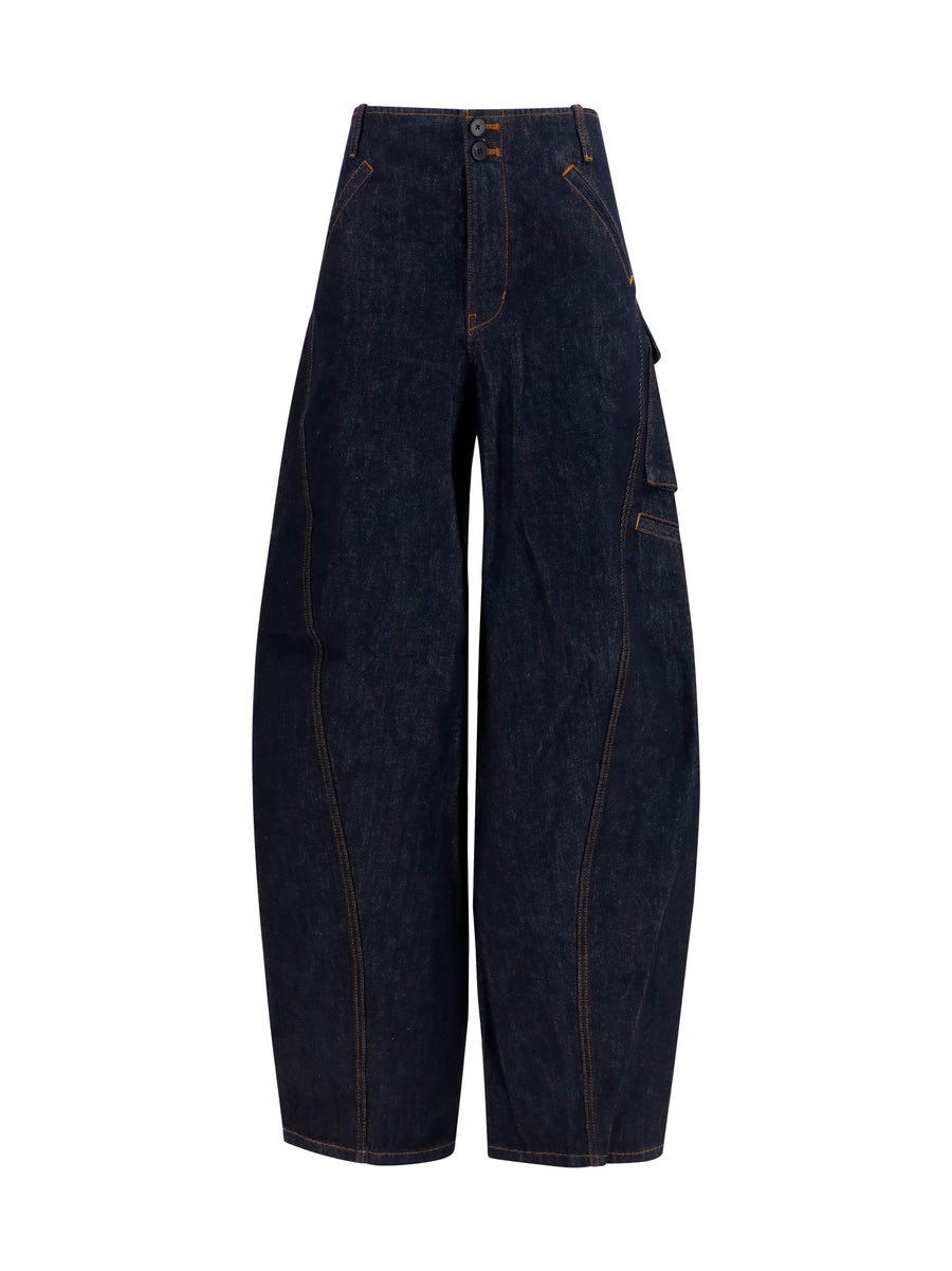 Self-Portrait 100% cotton jeans in blue