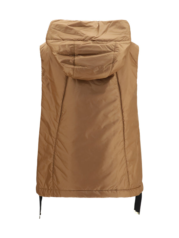 Hooded Padded Vest Caramel Outer: Polyamide Puffer Jackets