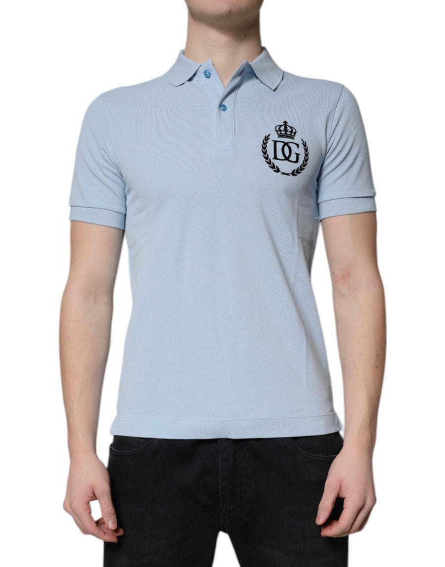 Dolce & Gabbana 100% Cotton polo in blue