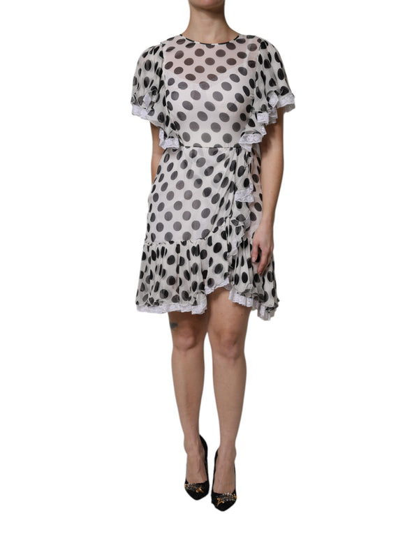 Dolce & Gabbana 90% Silk dress in white