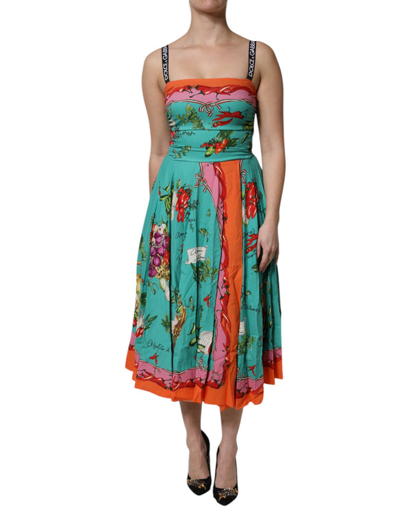 Dolce & Gabbana 95% Silk 5% Elastane dress in multicolor