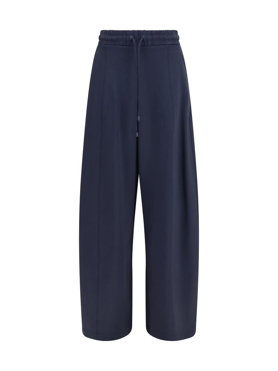 Technical Cotton Jersey Trousers Olmo Navy Blue Polyamide