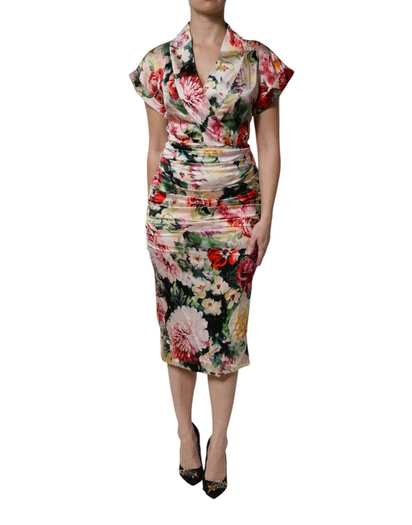 Dolce & Gabbana 94% Silk dress in multicolor