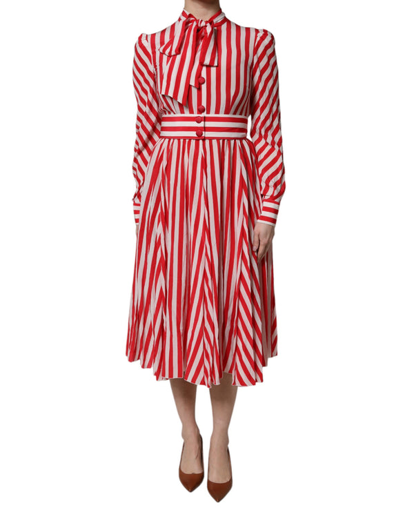 Dolce & Gabbana 100% Silk dress in red