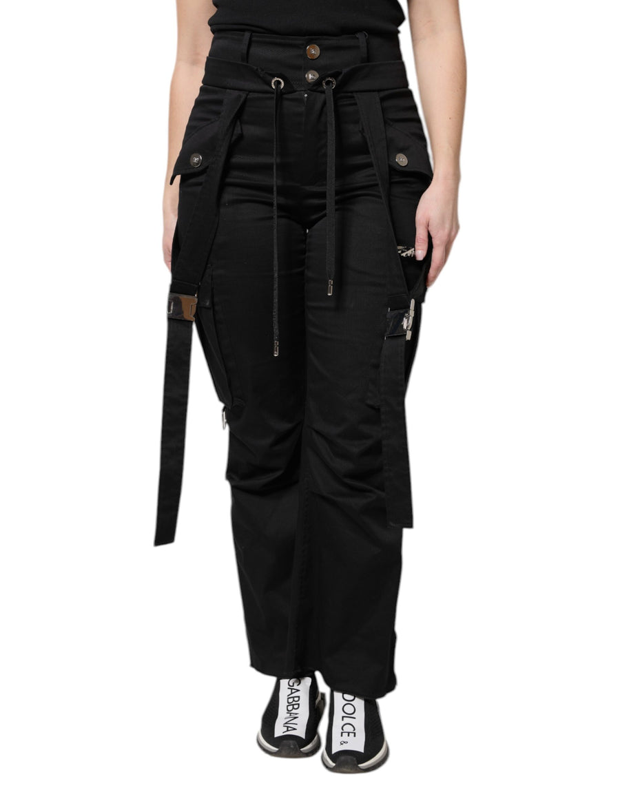 Dolce & Gabbana 98% Cotton 2% Elastane cargo pants in black