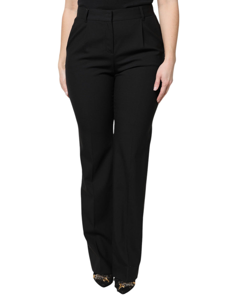 Dolce & Gabbana 99% Virgin Wool 1% Elastane trousers in black