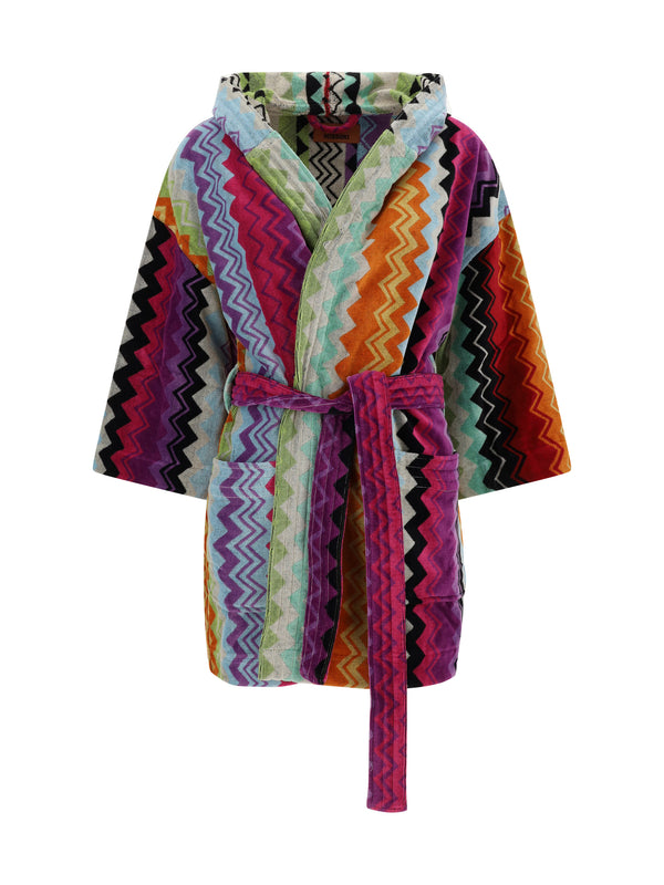 Giacomo Bathrobe Orange Cotton Extras