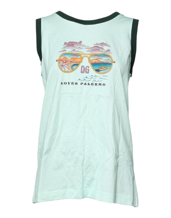 Dolce & Gabbana 100% Cotton tank top in green