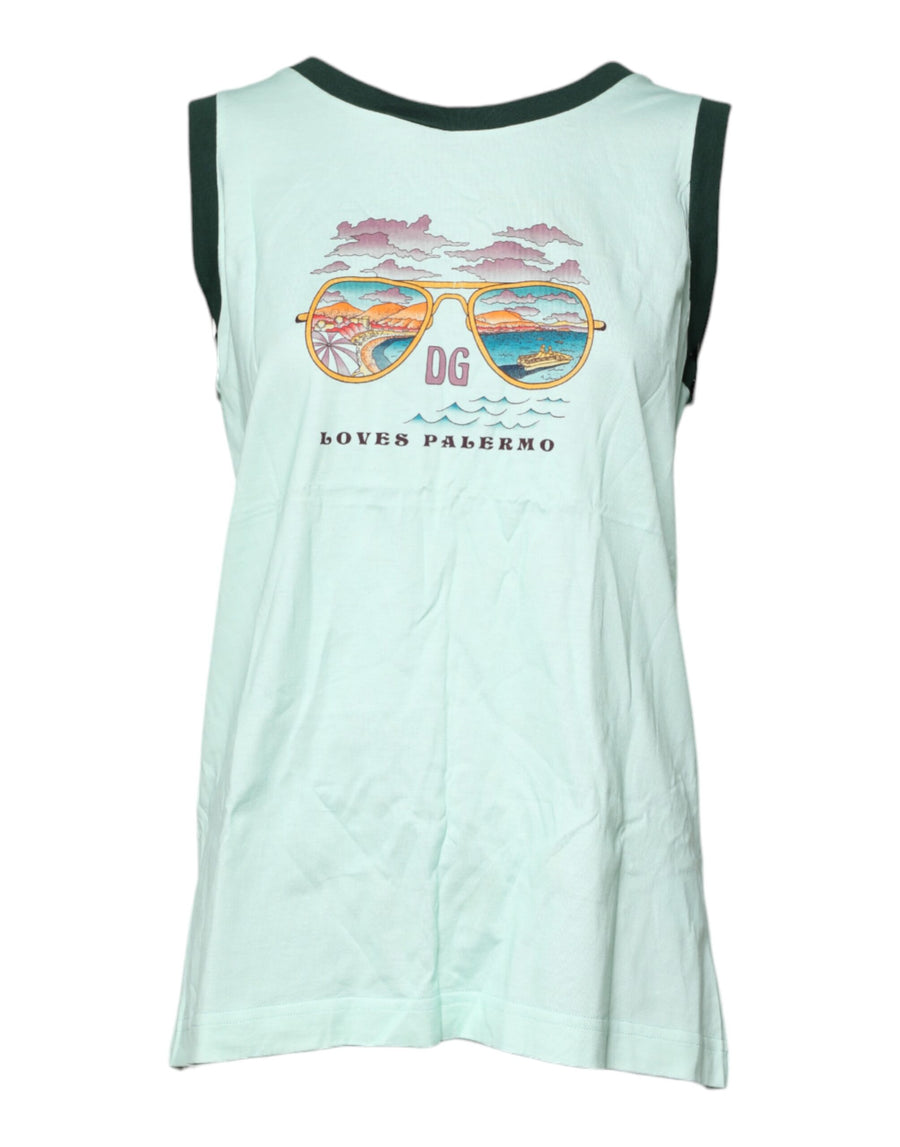 Dolce & Gabbana 100% Cotton tank top in green