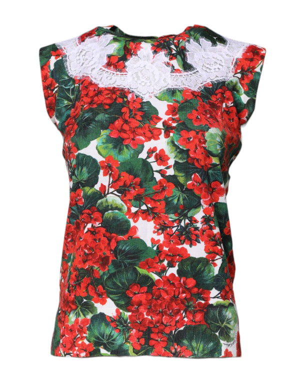 Dolce & Gabbana 85% Virgin Wool tank top in multicolor
