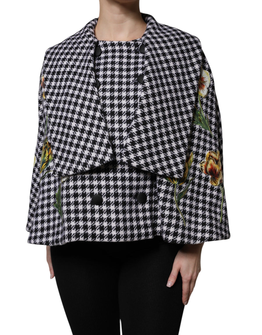Dolce & Gabbana 99% Virgin Wool cape in black