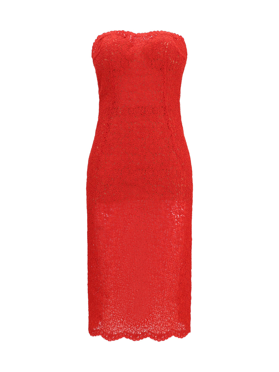 Ermanno Scervino 40% Cotton dress in red