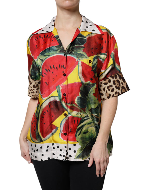 Dolce & Gabbana 100% Silk blouse in multicolor