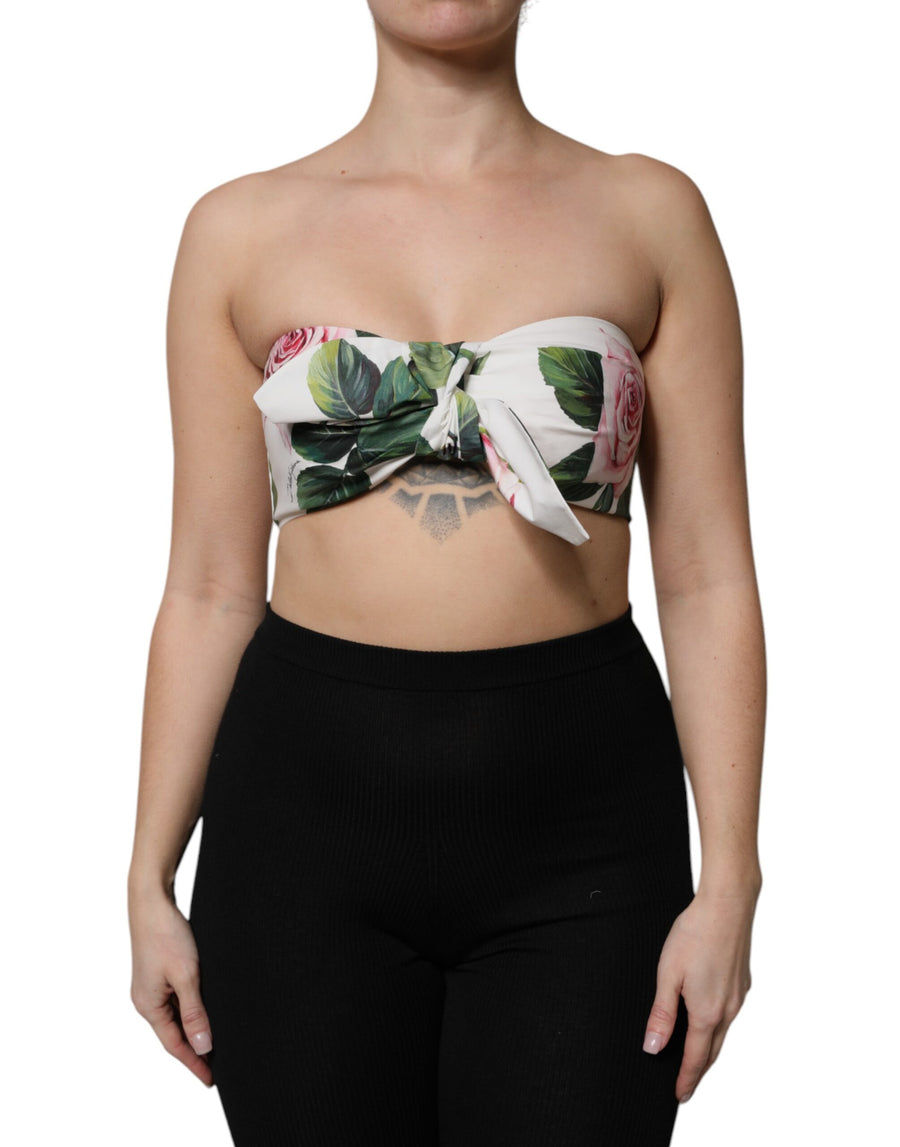Dolce & Gabbana 100% Cotton; Lining: 100% Cotton bustier top in white