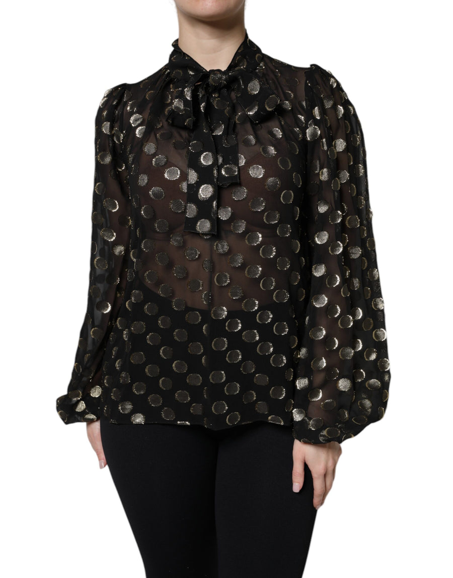 Dolce & Gabbana 89% Silk blouse in black
