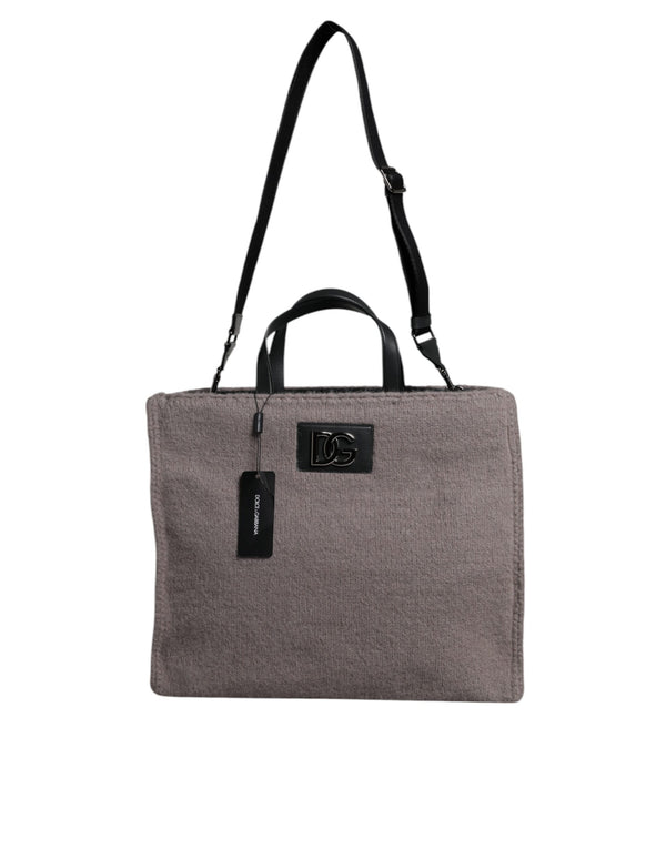 Dolce & Gabbana 62% Alpaca Wool tote bag in gray