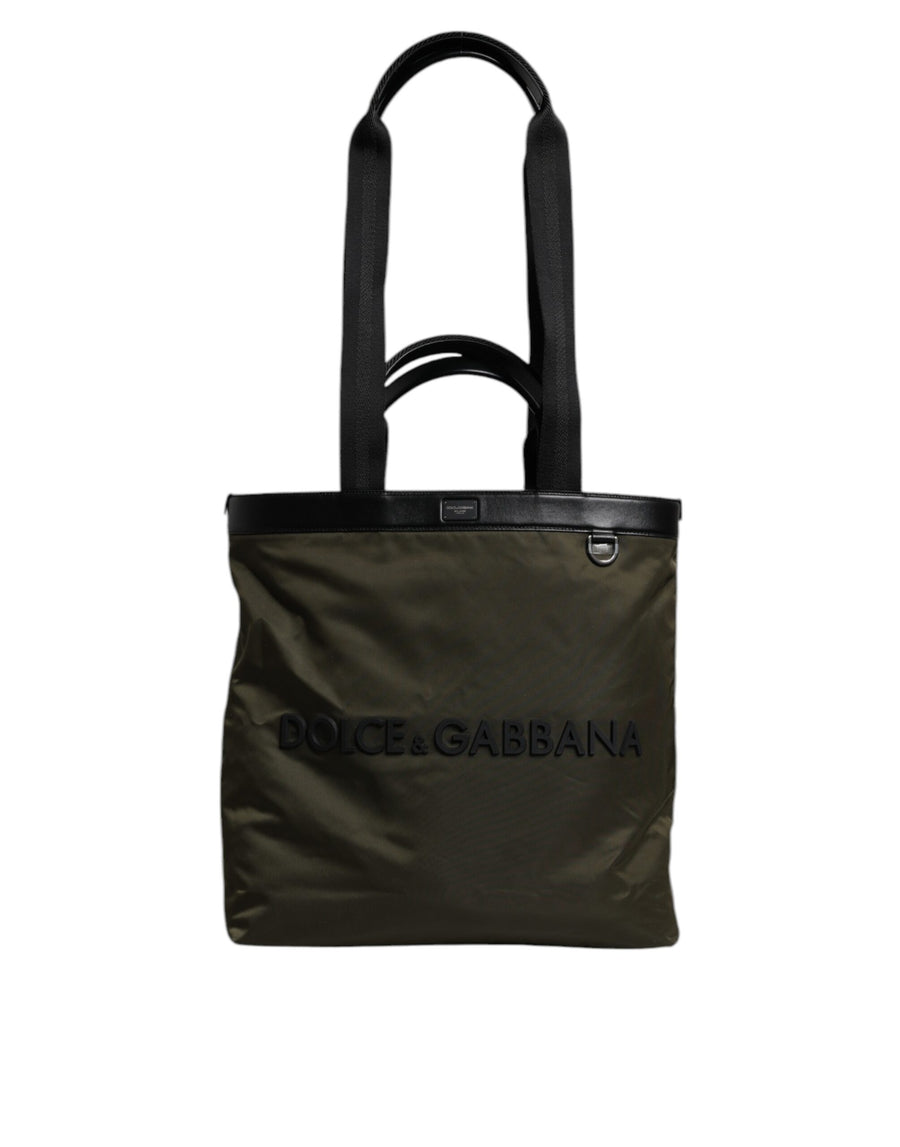 Dolce & Gabbana 68% Polyamide tote bag in green