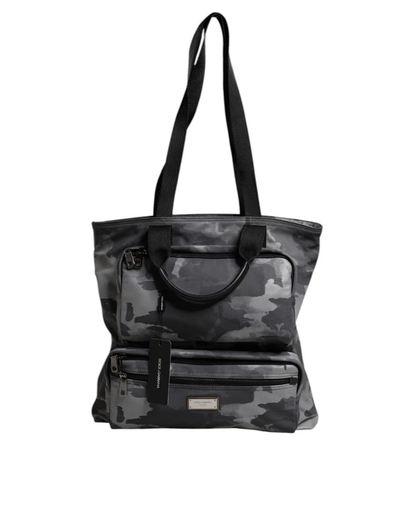 Dolce & Gabbana 85% Cotton shoulder bag in gray