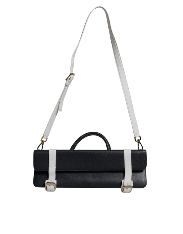 Dolce & Gabbana 70% Calfskin Leather shoulder bag in black