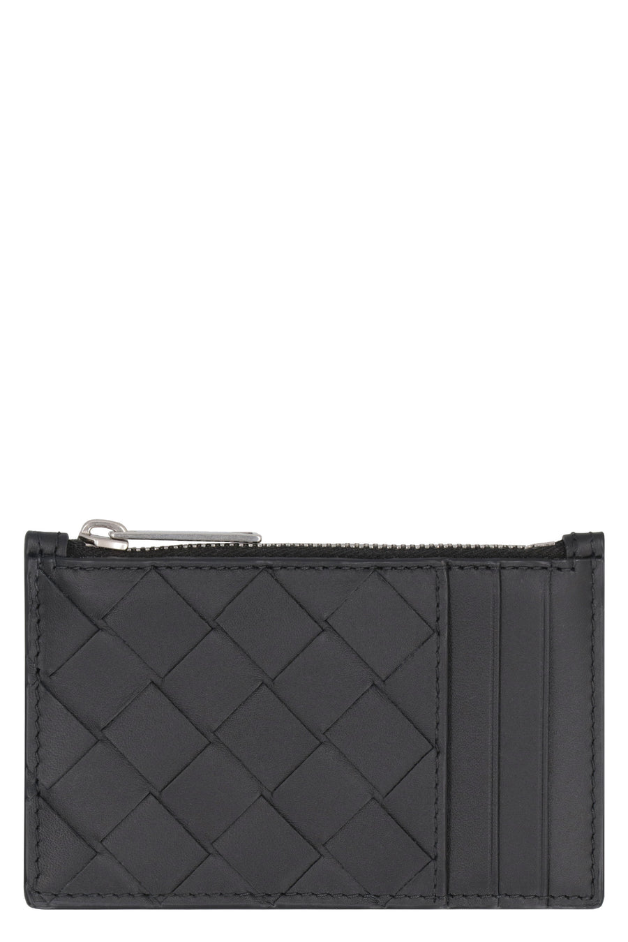 Bottega Veneta Leather Card Holder Black Calf Wallets & Cardholders
