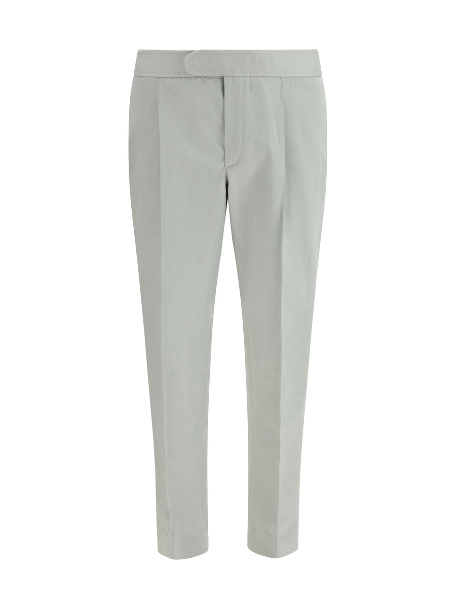 Brioni 53% Linen; 47% Cotton trouser in gray