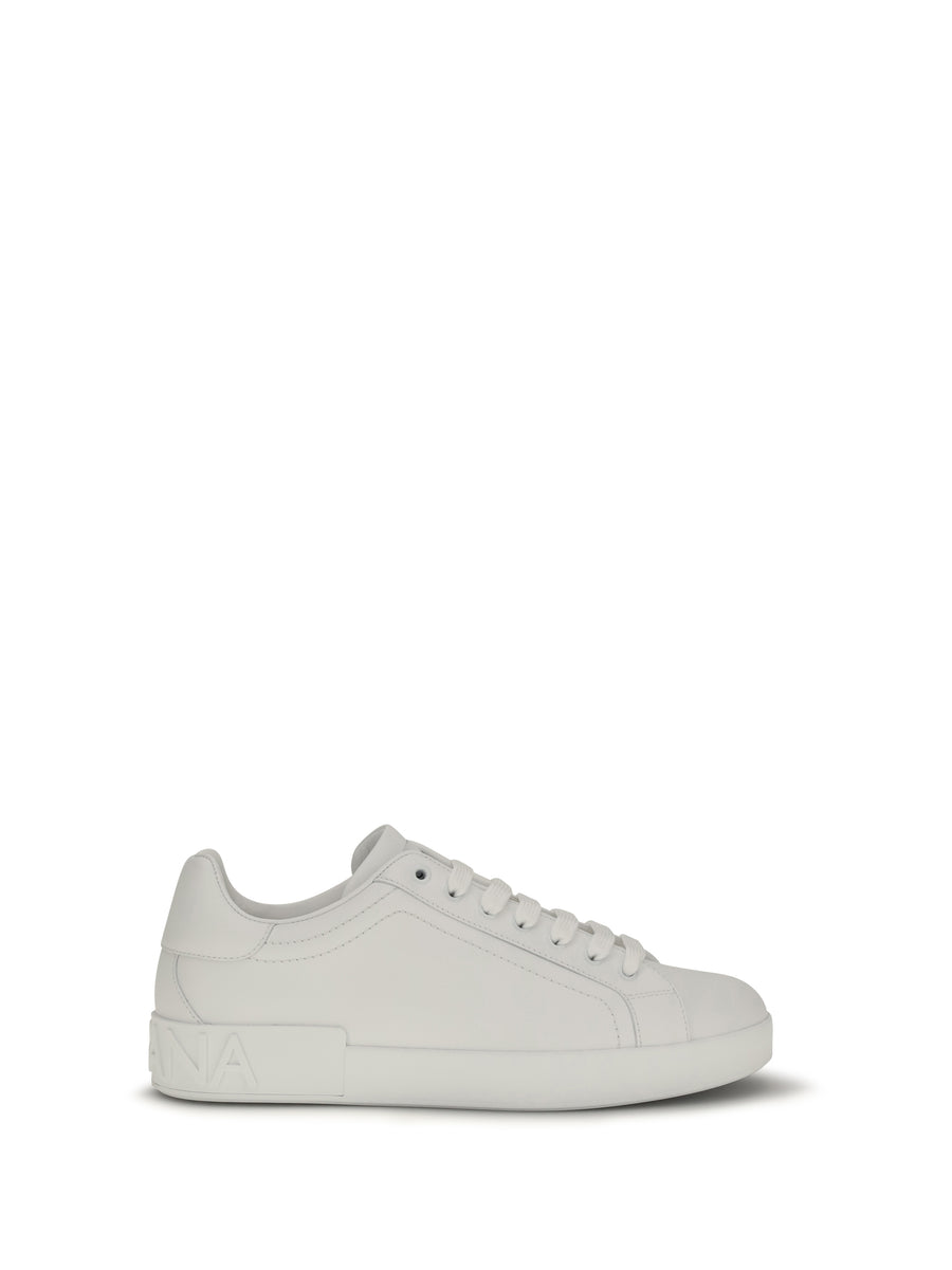Dolce & Gabbana Upper: 100% calf leather; Sole: 100% rubber sneaker in white
