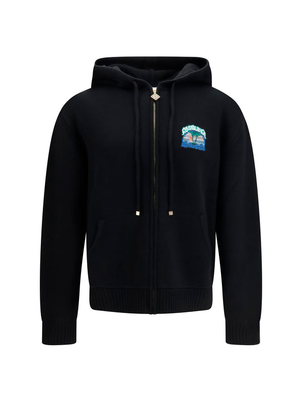 Hoodie Palm Tree Merino Wool Multicolour Sweatshirts
