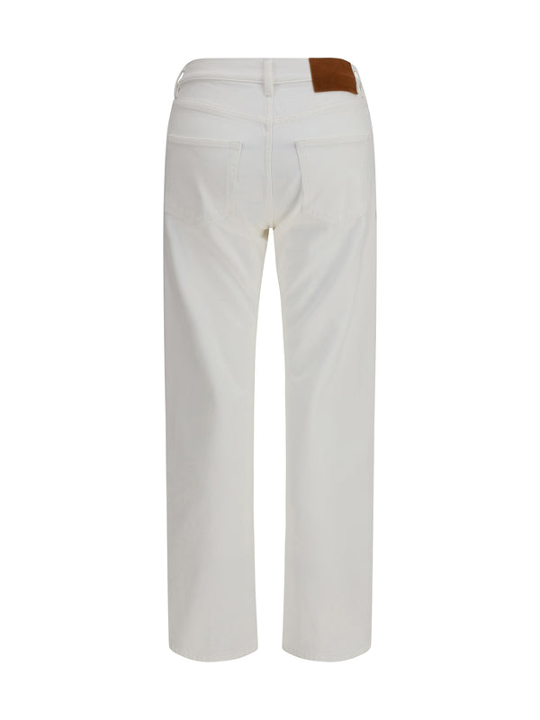 Jeans Victoria White Cotton