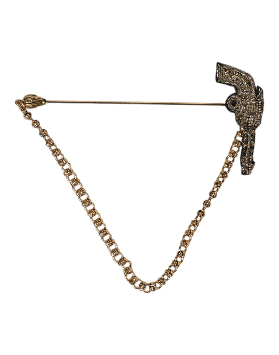 Dolce & Gabbana 50% Real Brass brooch in gold