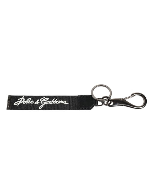 Dolce & Gabbana 80% Polyester key case in black