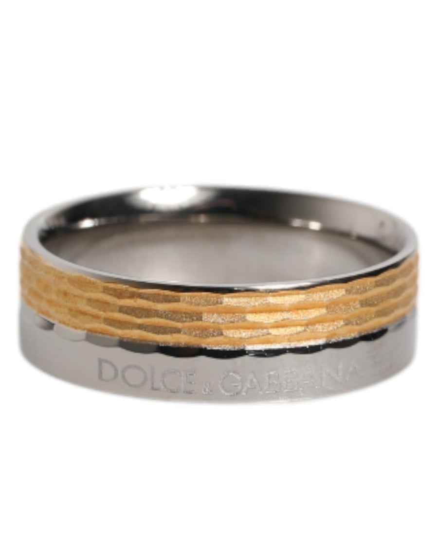 Dolce & Gabbana 95% Real Brass 5% Natural Gem ring in gold