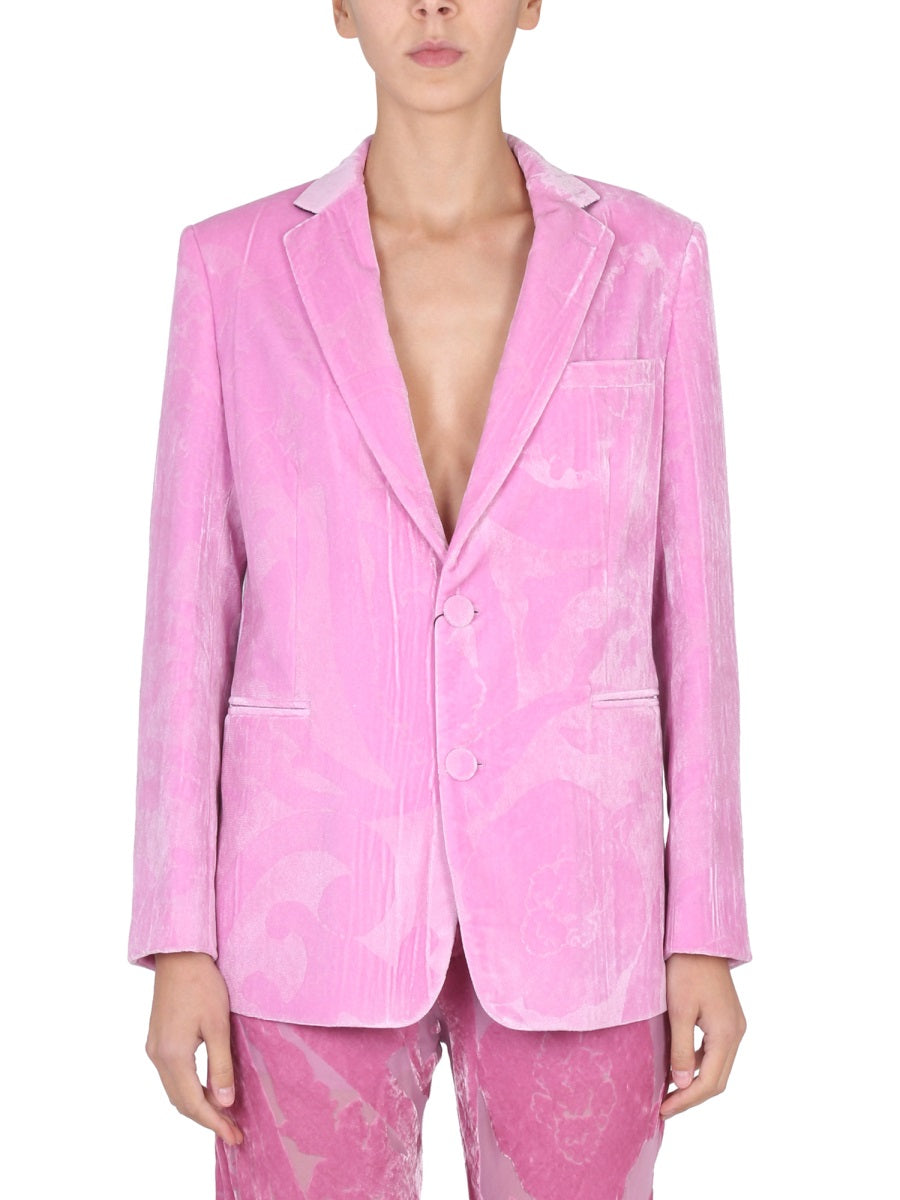 Maxi Paisley Patterned Jacket Pink