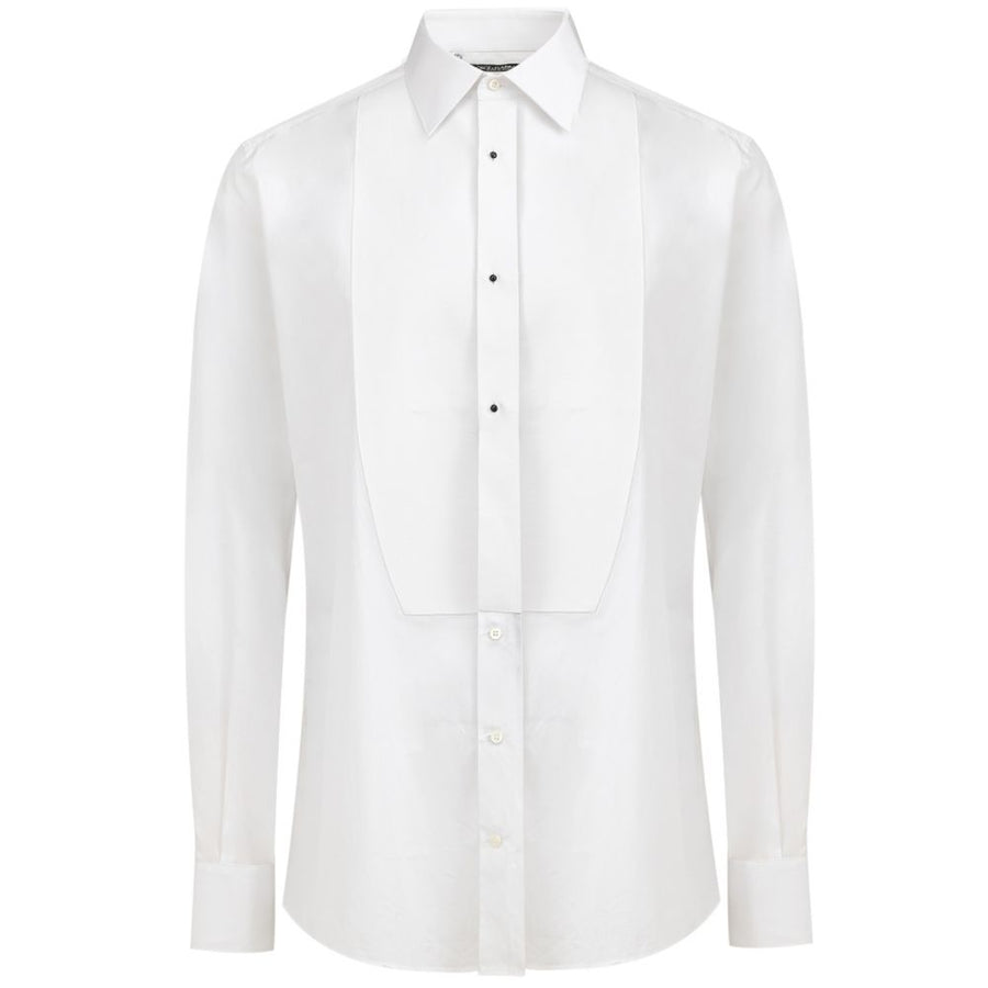 Dolce & Gabbana Cotton poplin dress shirt in white