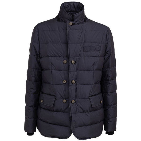 Dolce & Gabbana Polyester with internal goose down down jacket in navy