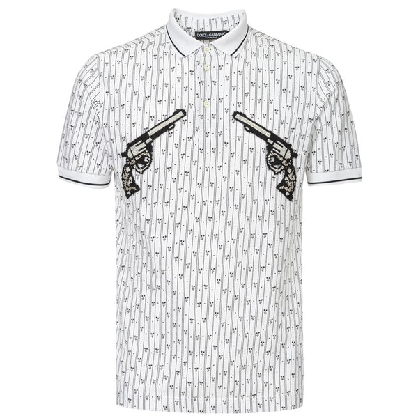 Dolce & Gabbana 100% Cotton polo shirt in white