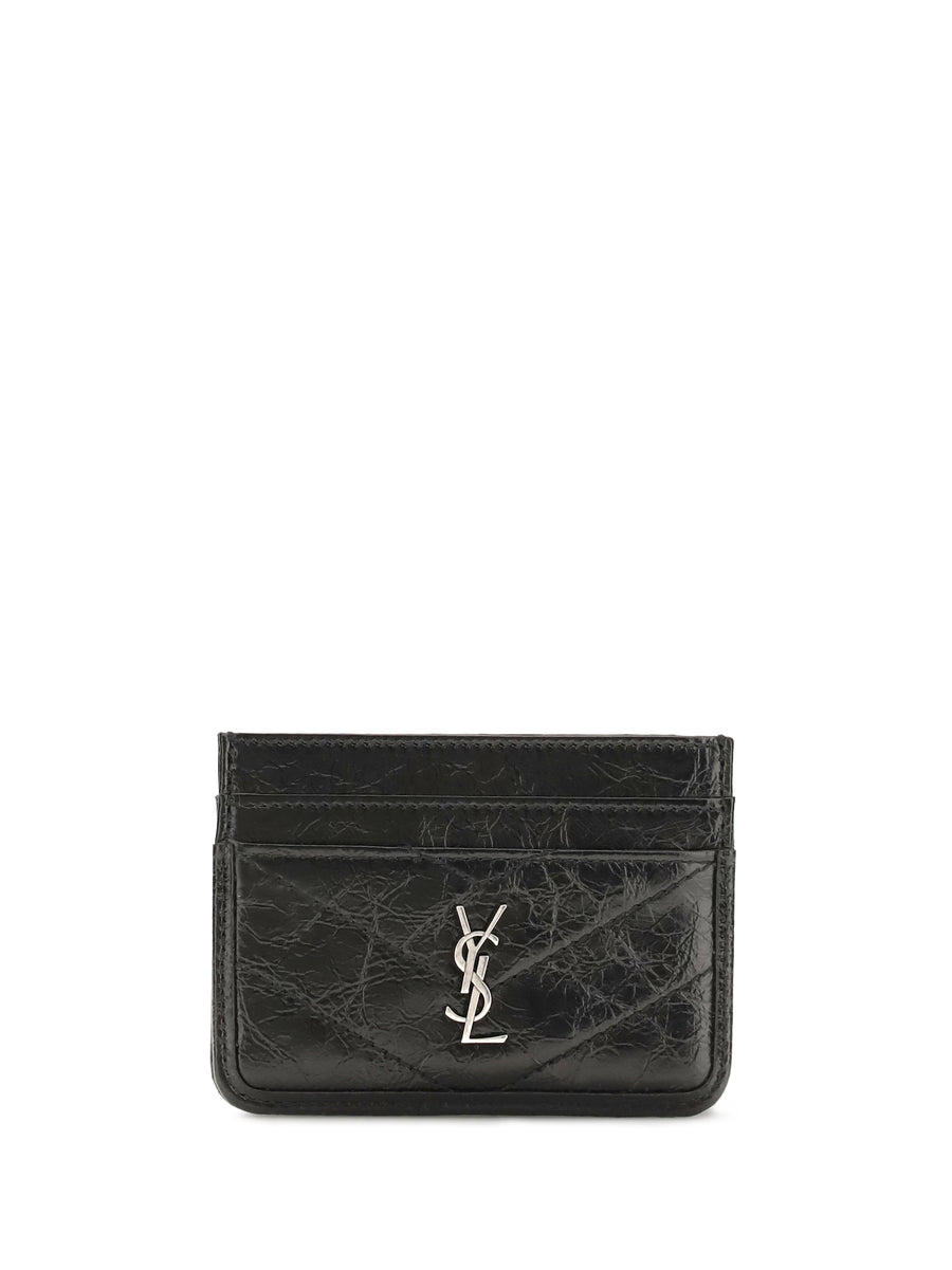 Saint Laurent 100% Calf Leather (Bos Taurus) card case in black