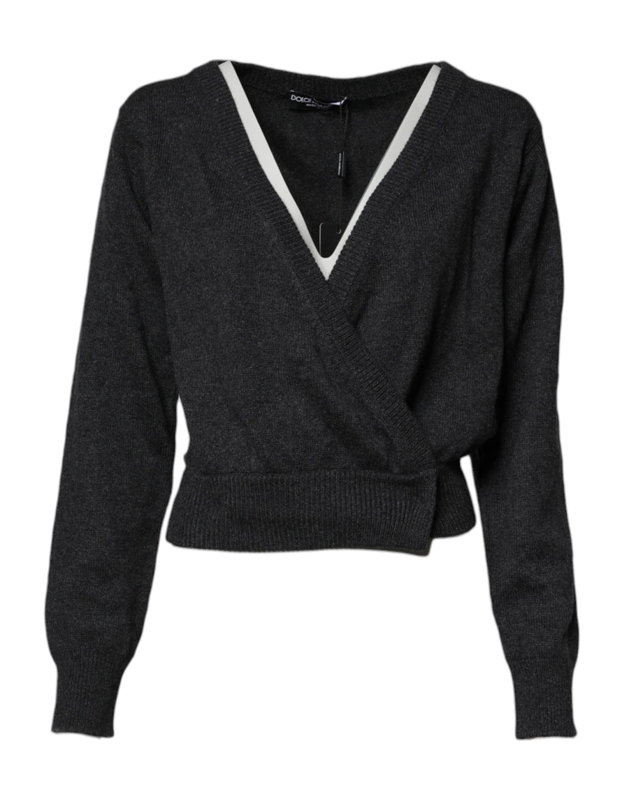 Dolce & Gabbana 100% cashmere sweater in gray