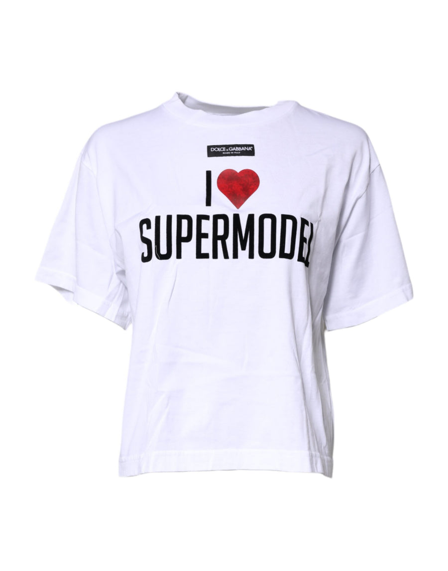 Dolce & Gabbana 100% Cotton t-shirt in white